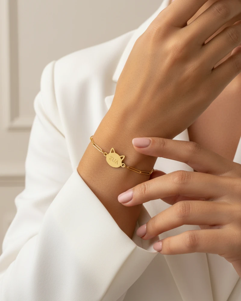 Pulsera de Oro con Estrella calada