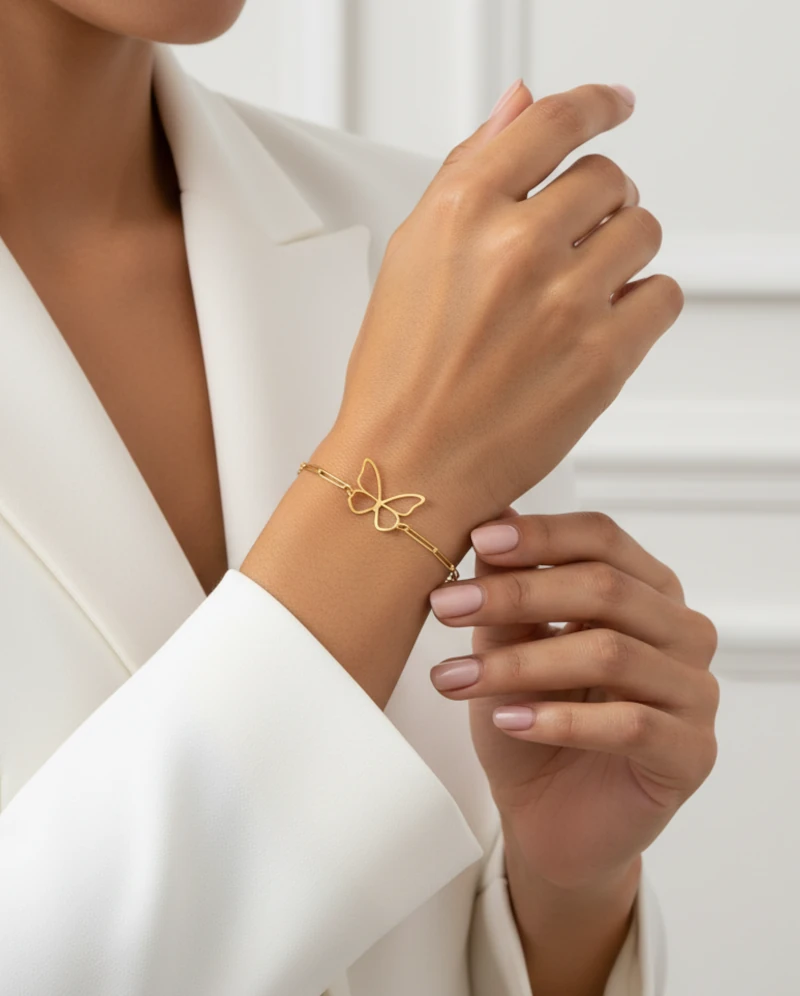 Pulsera de Oro con Estrella calada