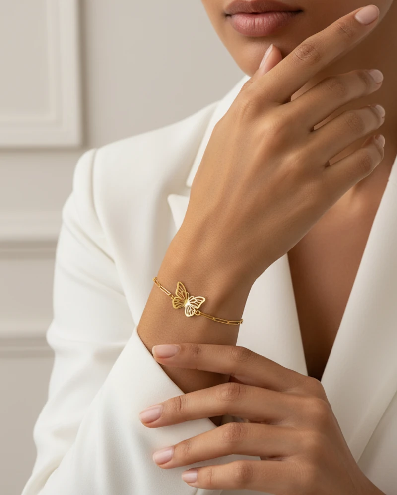 Pulsera de Oro con Estrella calada