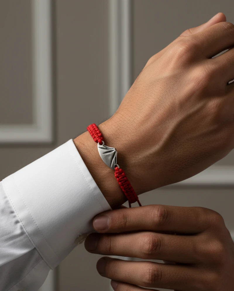 Pulsera de Gato con hilo rojo