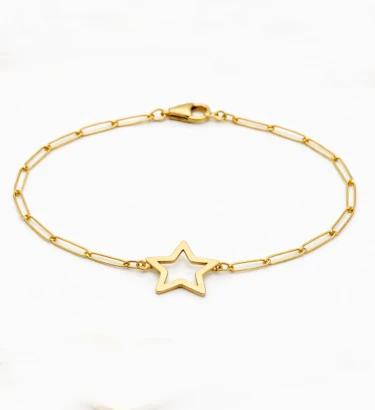 Pulsera de con estrella de Oro